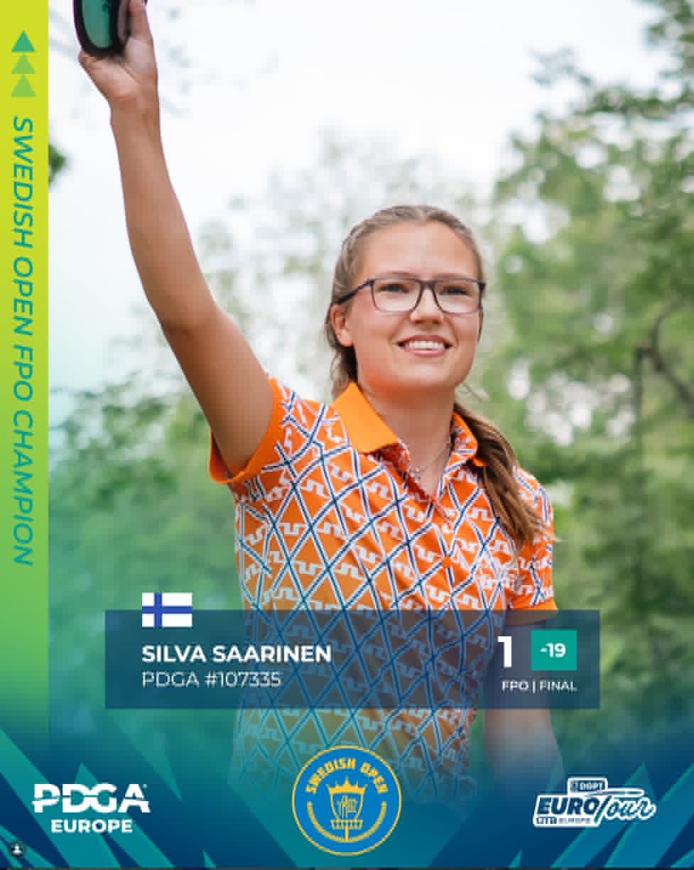 Silva Saarinen vant FPO under Swedish Open 2026 i Borås etter playoff